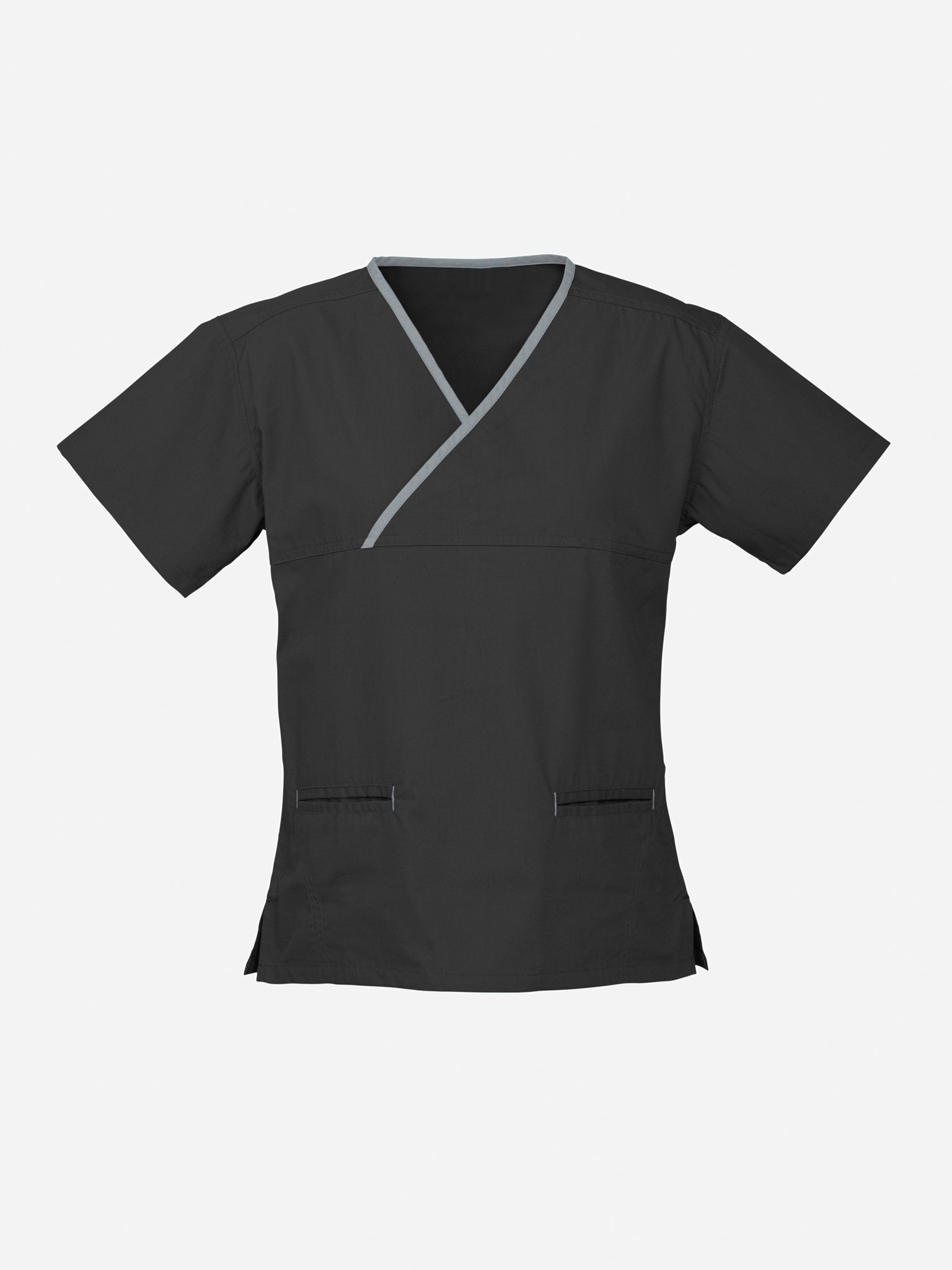 Classic Womens Contrast Crossover Scrub Top - Image 19