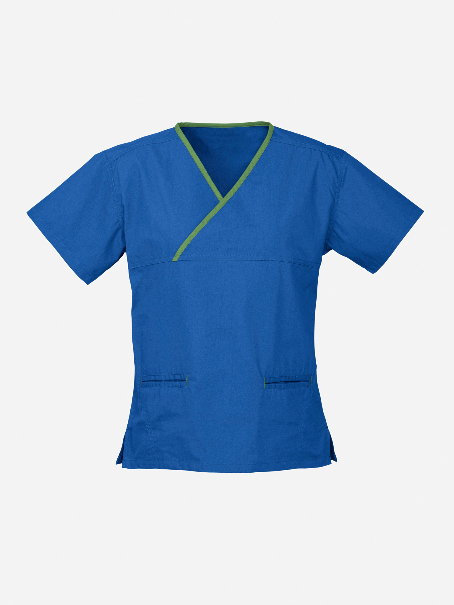 Classic Womens Contrast Crossover Scrub Top - Image 12