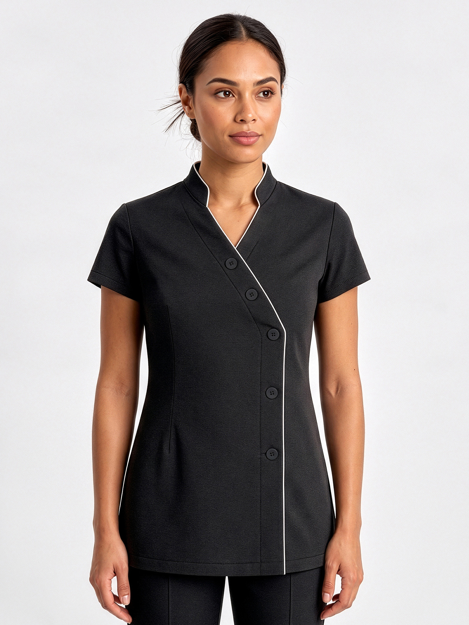 Zen Womens Crossover Tunic - Image 2