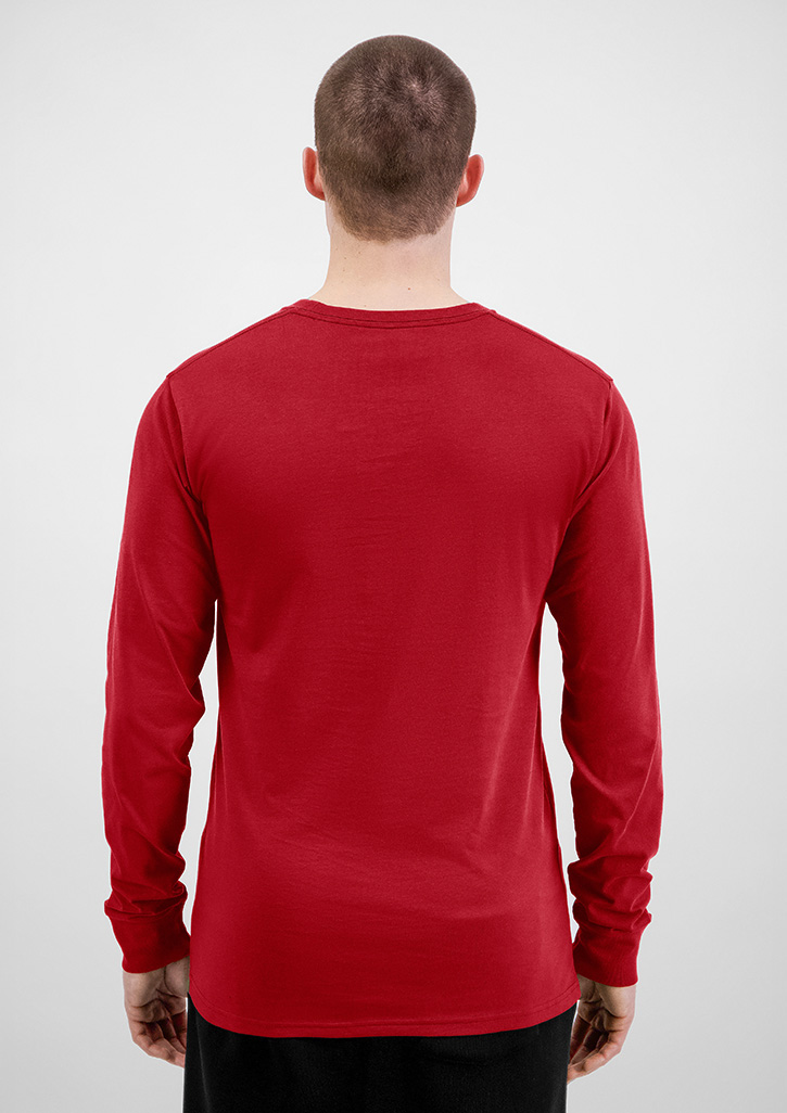 Mens Basis Long Sleeve Tee - Image 4