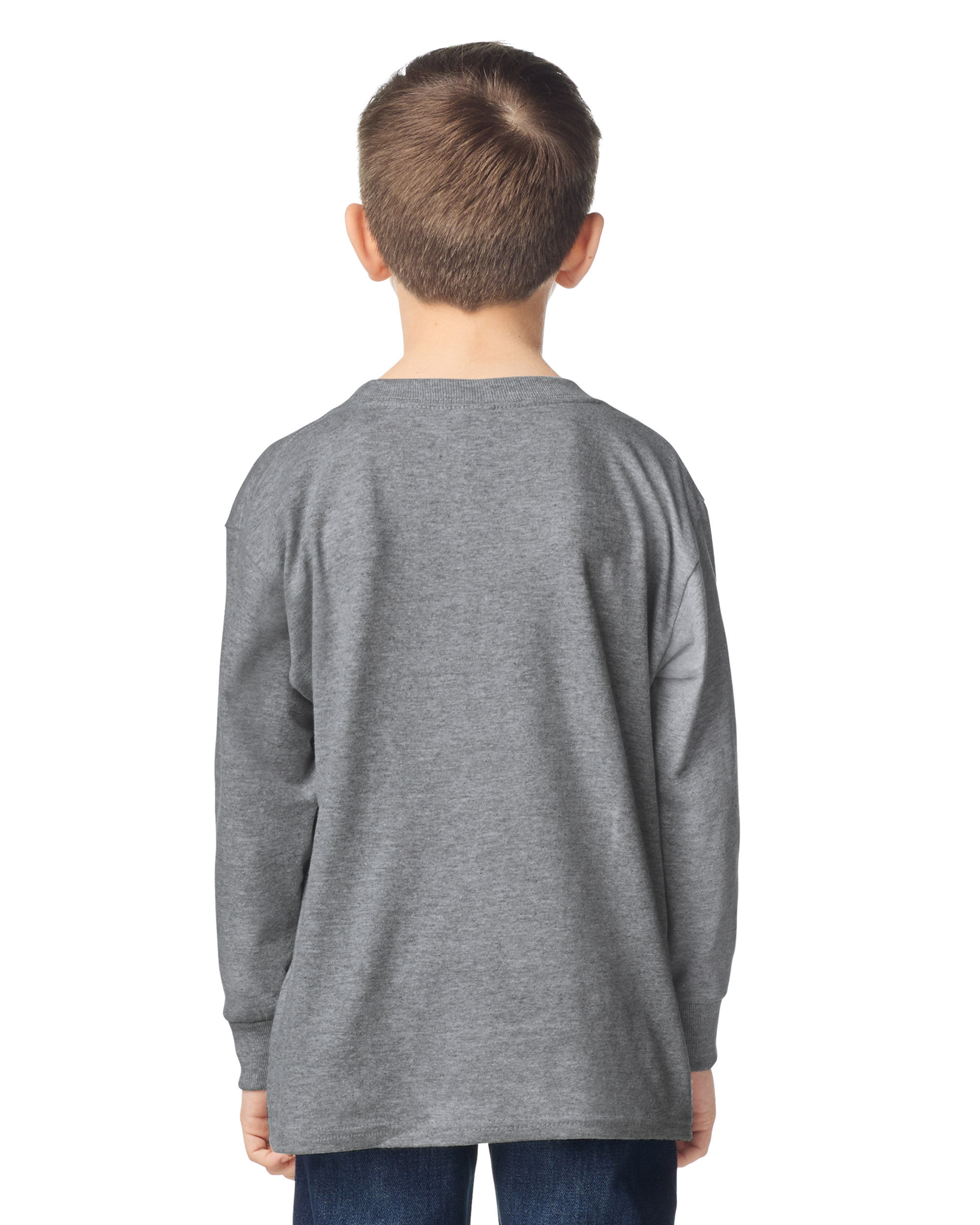 5400b Gildan Heavy Cotton Youth Long Sleeve T-Shirt - Image 3