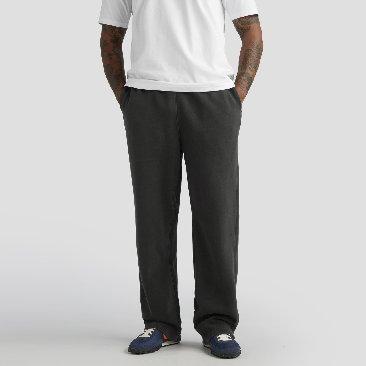 Relax Faded Cuffless Track Pants - Image 4