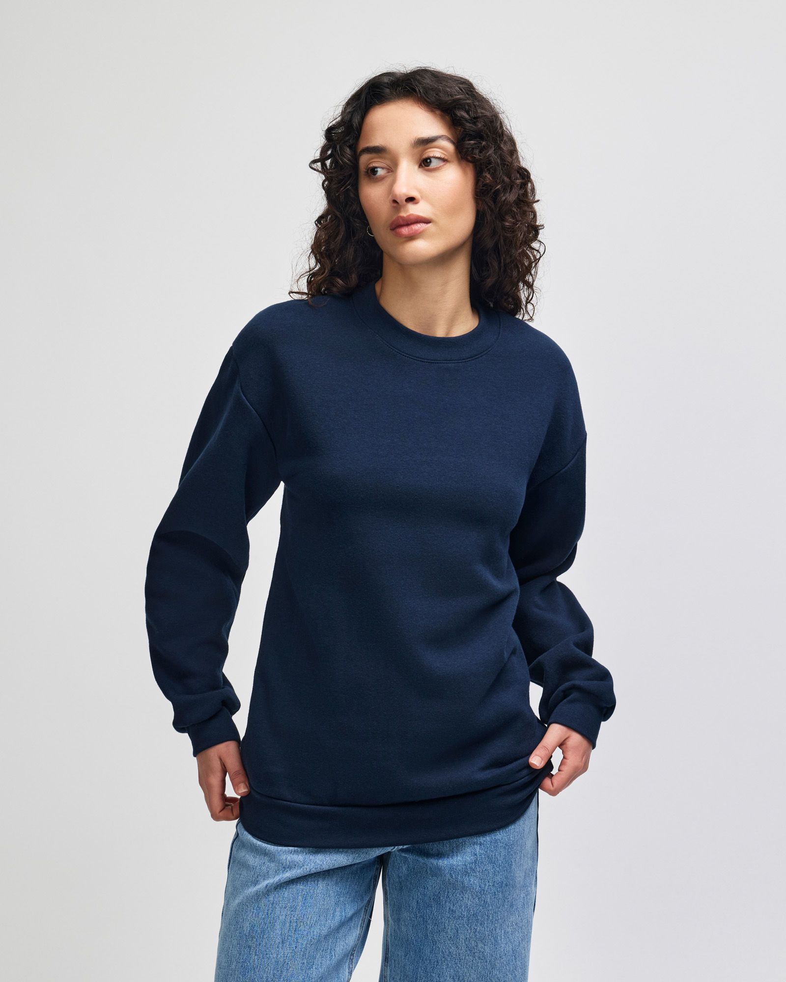 Rf496 American Apparel Reflex Fleece Unisex Crewneck Sweatshirt - Image 3